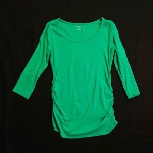 Motherhood Green 3/4 Sleeve Top Size Small